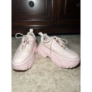 Forever 21 Pink Chunky Platform Sneakers Size 8